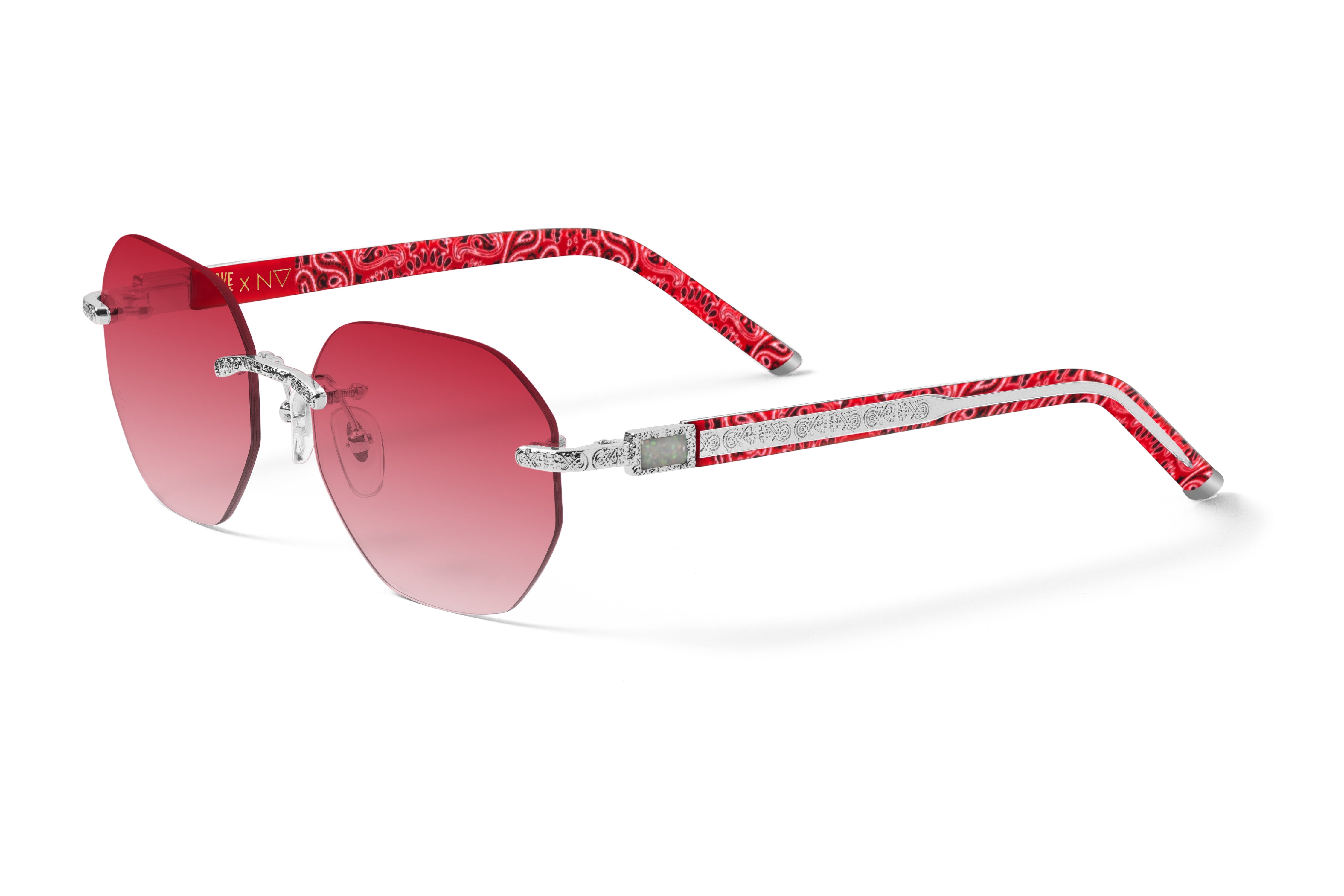 Dave East 2.0 2084 Platinum/ Red Paisley/ Red