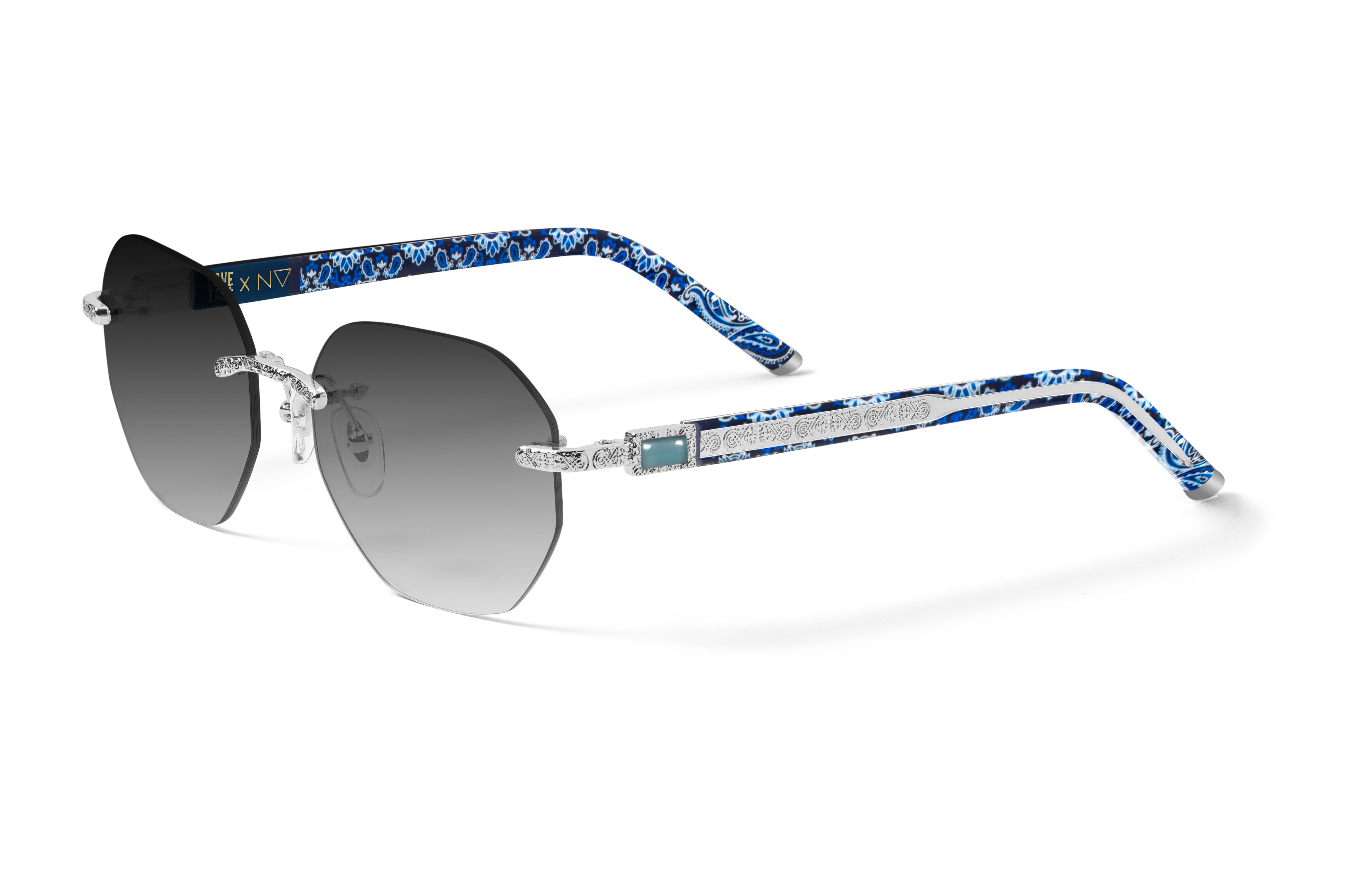 Dave East 2.0 2084 Platinum/ Blue Paisley/ Black