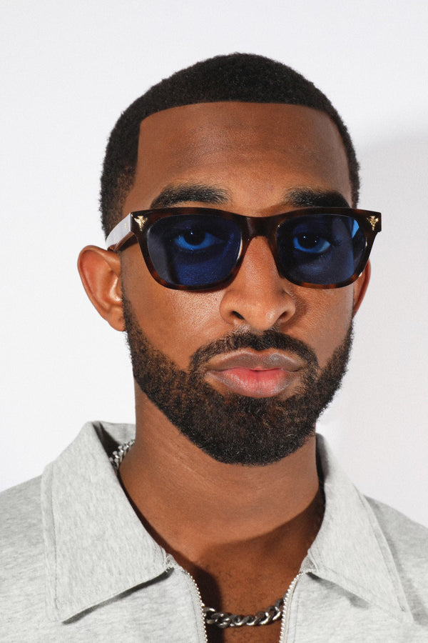 A man wearing Nouvintage frames