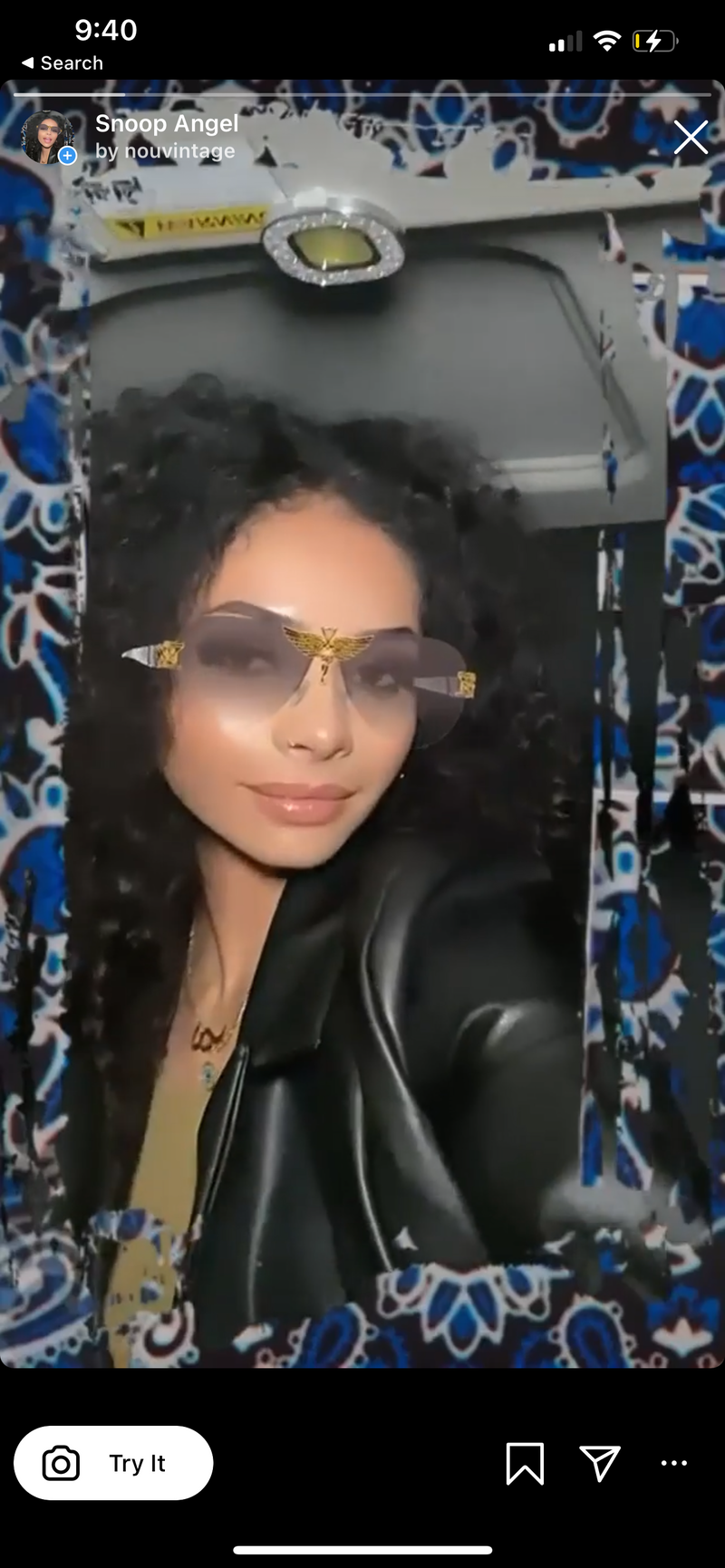 Snoop Angel Blue Paisley