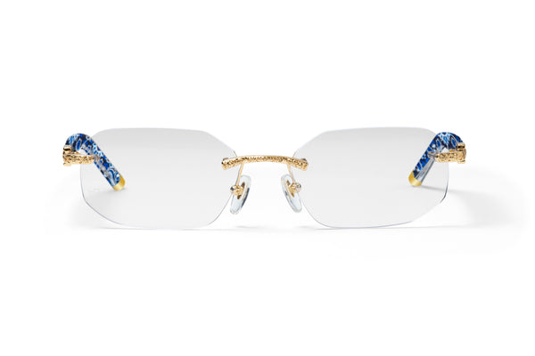 Dave East 2.0 21 Gold/ Blue Paisley/ Clear