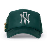 NVNY Green Snapback with Foreign Angel Pin