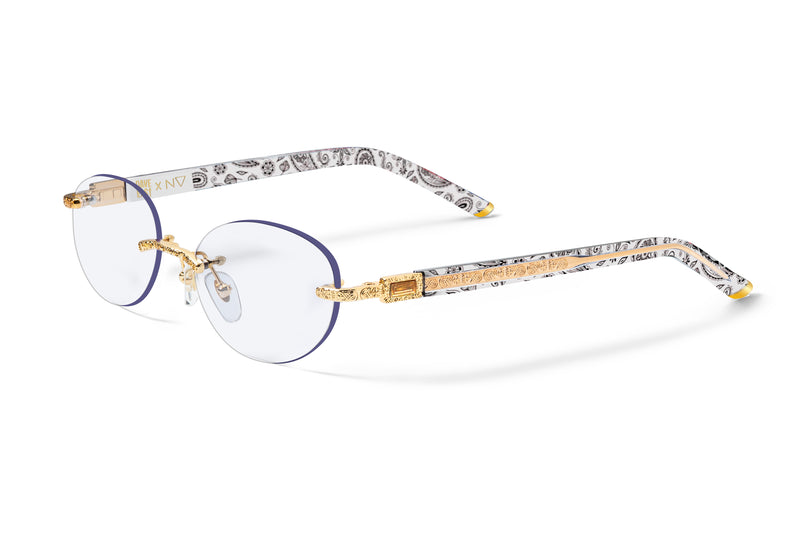 Raw Vintage / White Paisley