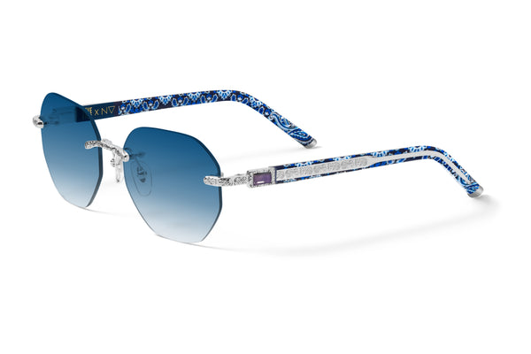 Dave East 2.0 2084 Platinum/ Blue Paisley/ Blue