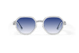 Nouvintage  Aunt Viv's Sky Sapphire Geometric Sunglasses