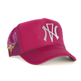 NVNY Pink Snapback with Foreign Angel Pin