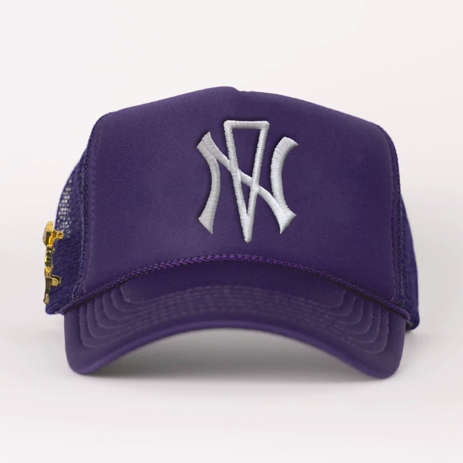 NVNY Purple Snapback with Foreign Angel Pin