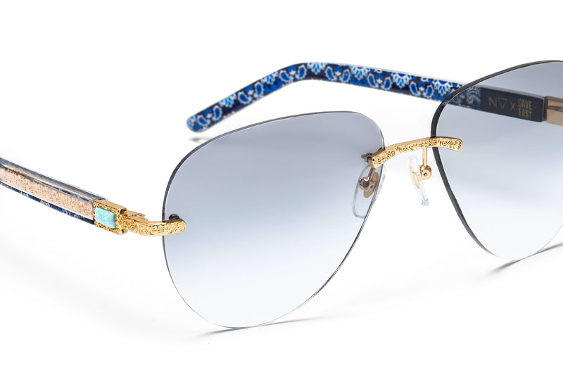 Limited Edition Aviator in Blue/Gold